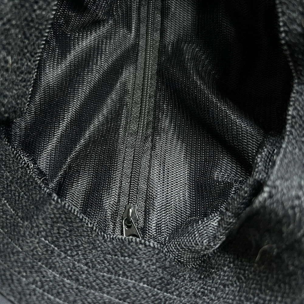 Vintage Signature Multiguard Bucket Hat Black Nylon Hidden Zip Pocket Outdoor